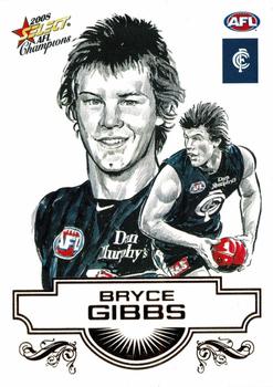 2008 Select AFL Champions - Sketches #SK6 Bryce Gibbs Front